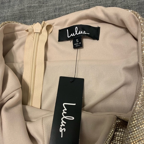 Gorgeous gold formal dress NWT - Picture 7 of 8